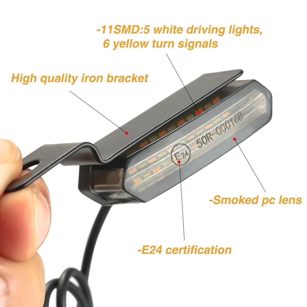 Blinkers Flowing Handlebar Marker Light Handlebar Turn Signals  Motorcycle Customization