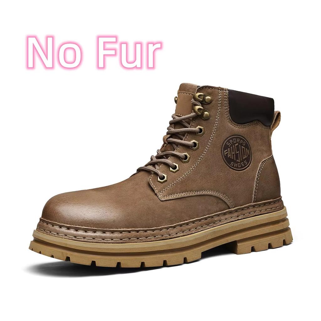 Mode Lederschuhe Herrenstiefel High Top Mode Motorrad Lederschuhe Outdoor Herren Klassische Sneaker Stiefel Schnürstiefel Herren Stiefeletten