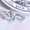 Mint Green Enamel Starry Open Ring Women'S Personality Niche High Sense Light Luxury Irregular Fashion Ring