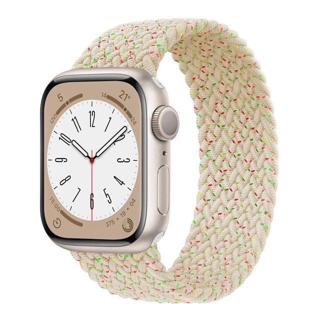 Strap For Apple Watch Band 44mm 40mm 45mm 41mm 49mm 38mm 42mm Elastic Braided Solo Loop Bracelet Iwatch Series 7 Se 3 6 8 Ultra