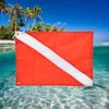 Red&White   Dive Flag   Signal Marker for Diving Snorkeling Underwater Sport(35*50cm)