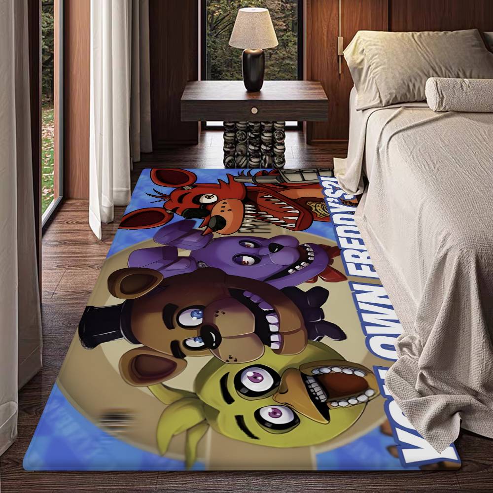 F-FNAF Five-nights-At-Freddys Door Mat Kids Room Bedroom Decoration Balcony Anti-Slip Doormat Living Room Doormat Area Rug