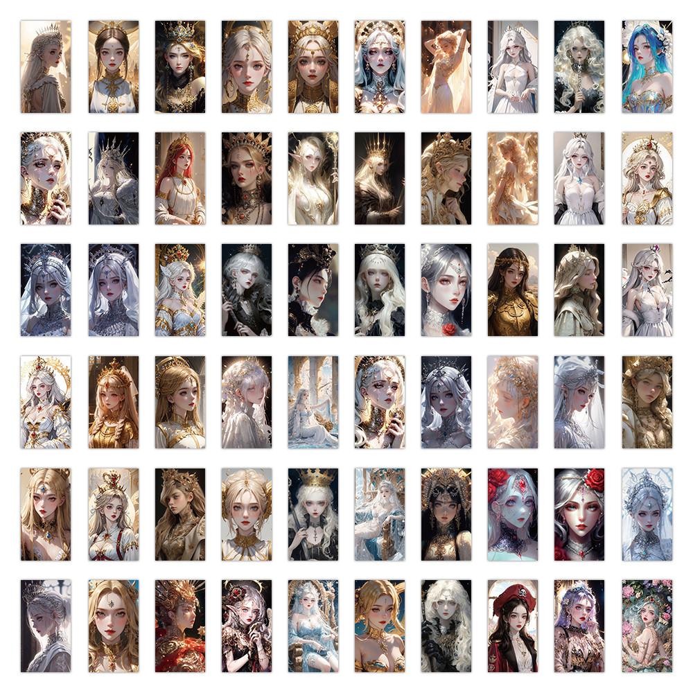 

63PCS Elegant Queen Stickers - Stylish Decor for Notebooks, Phones & DIY Crafts AnimeWorlds Store