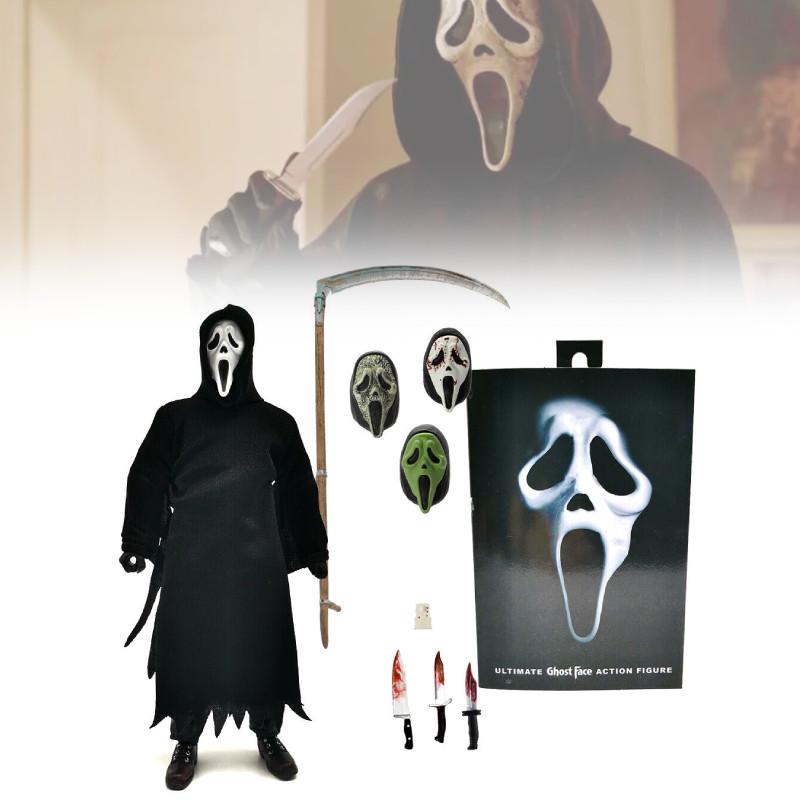 Neca Scream Ghostface Killer Edição Deluxe Figura de Ação Modelo Colecionável de 7 Polegadas