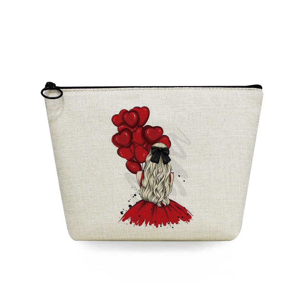 Women Sisters Print Cosmetic Bag Toiletries Organize Travel Storage Case 6726