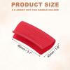 4Pcs Silicone Assist Hot Pan Handle Holder Hot Skillet Handle Covers Pot Sleeve Non-Slip Heat Resistant for Kitchen Frying Pans