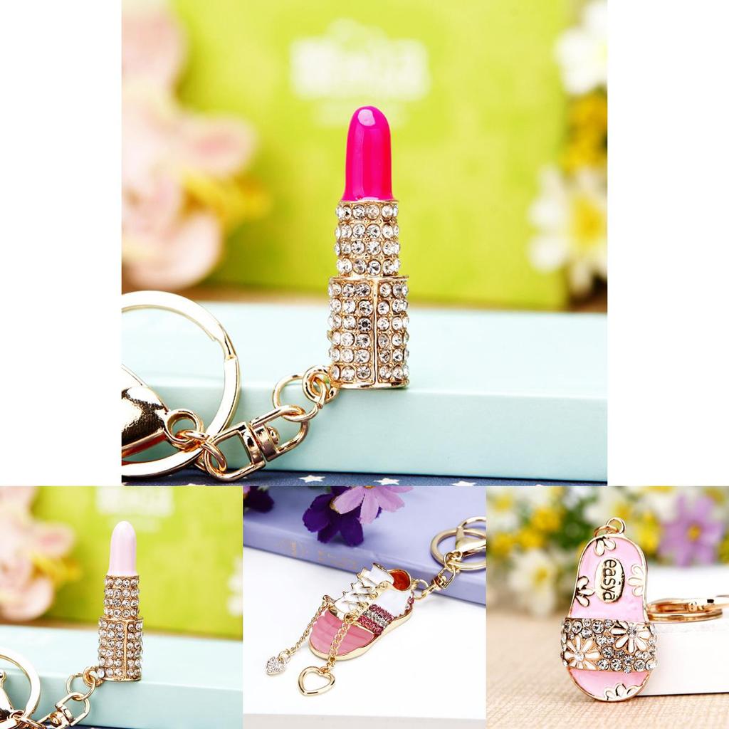 Elegant High Heel Shoe Keychain Women Gift Creative Metal Key Ring For Special Occasions