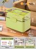 Large Capacity Family Medicine Box with Multi-Layer First Aid Storage for Household and Children