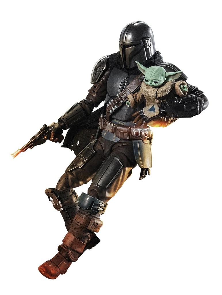 TAMASHII NATIONS Star Wars Mandalorian Grogu 150mm malovaná pohyblivá figurka SHFiguarts & (STAR WARS Mandalorian) Cca. ABS a PVC a tkaniny