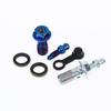 1 Conjunto de Acessórios para Motocicleta Parafuso de Sangria do Freio Parafuso Banjo M10*1.25Mm /1.0Mm Parafuso do Cilindro da Pinça de Freio para Liberação de Ar