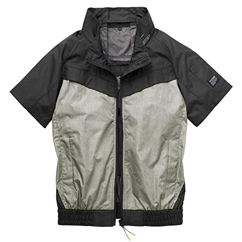 

[Musashino Uniform] Air-Conditioned Workwear Titanium Short-Sleeved Jacket 6645 (Jacket Only) Extremely Cool, 3D Breathable, Full Harness Compatible,