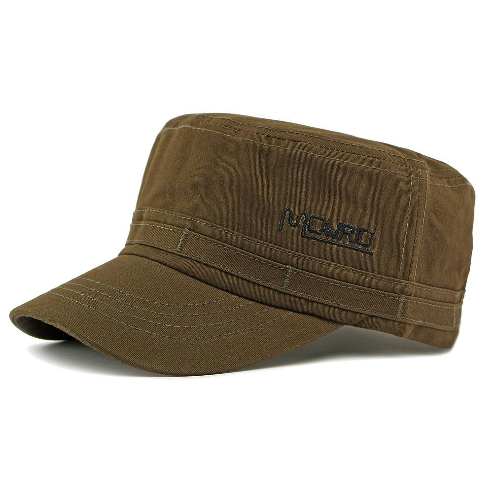 

Весна Лето Хлопковая Шляпа Мужская Шляпа с Плоским Верхом Уличная Защита от Солнца Солнцезащитная Шляпа Кепка