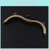 For Closure Purse Pearl Bag Diy Handmade Handbag Black