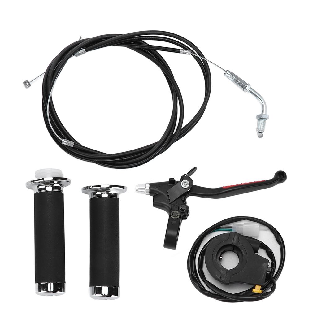 Throttle Clutch Handle Kit Waterproof Ergonomic Replacement for 49cc 60cc 66cc 80cc Engine Motorized Bicycle