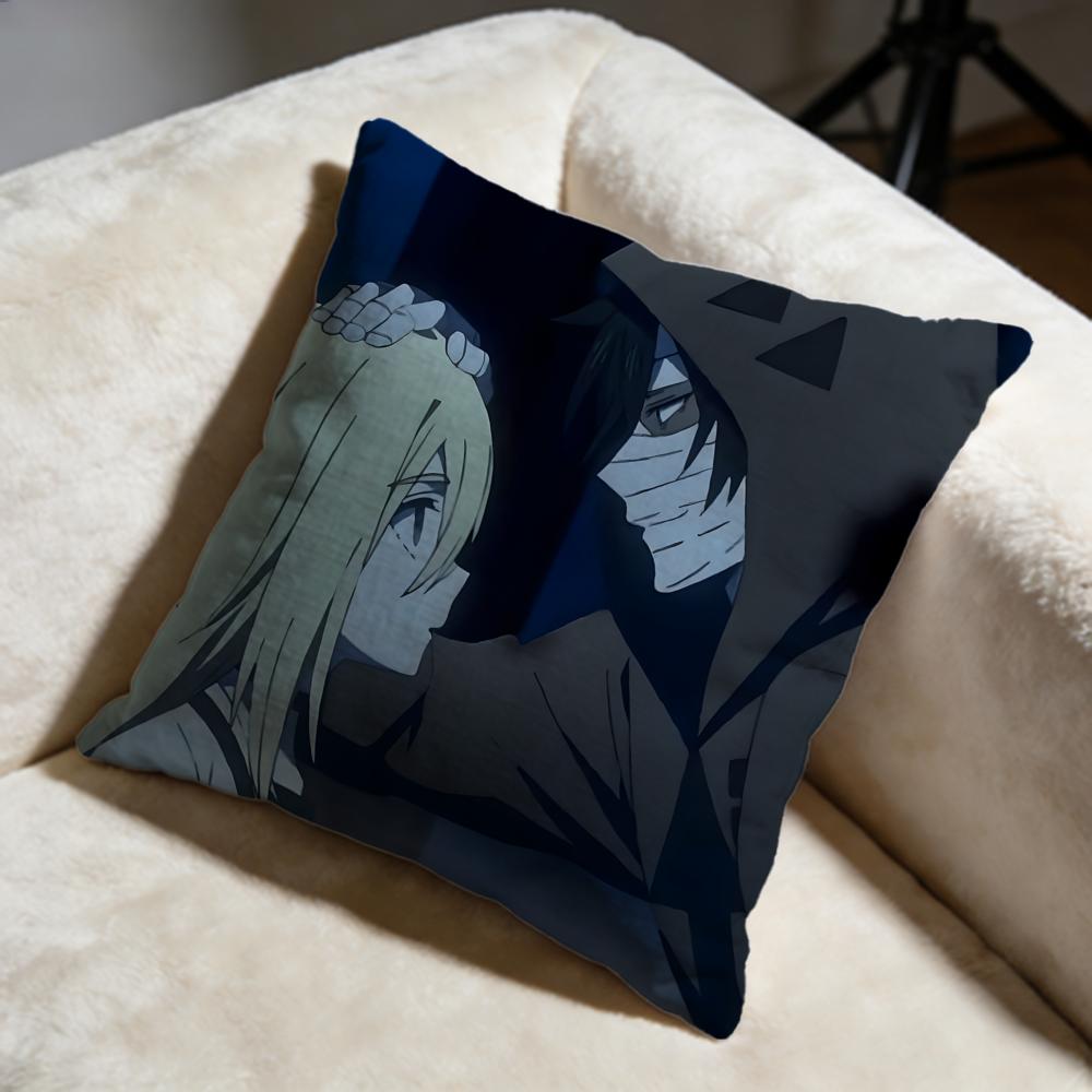 Stylish AAngels of Deathiou Cushion Cover Soft Decorative Pillow Case Suitable for Bedroom Sofa Car Travel Use