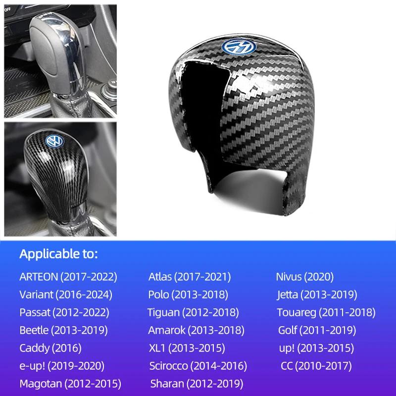 

Hot Volkswagen Gear Stick Cover Car Shift Lever Carbon Fibre Shell For VW Golf Polo GTI Tiguan R-Line Passat Variant Jetta Santa