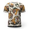 Fashion Tiger Graphic Men's T-shirts Summer Short Sleeve Streetwear Tees Top Casual Oversized Hip Hop Women Clothing
