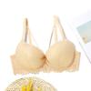 Top thin bottom thick women's small size underwear sexy lace bow sponge gathered bra steel ring pure desire wind bra