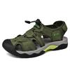 Summer Men's Sandals Classic Genuine Leather Sandals Fashion Outdoor Hiking Shoes Light  Breathable Non-slip Sneakers 38-48