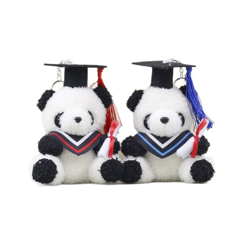 Cartoon Doctor Animal Panda Pendant Graduation Gift Plush Toy Panda Doll Gift