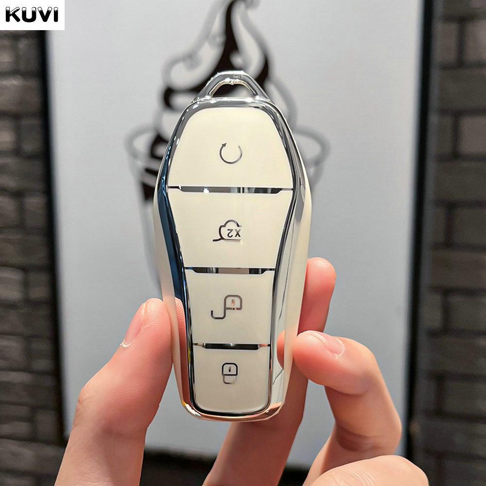 

Tpu Car Key Case Cover Shell For Byd Song Plus Atto 3 Han Ev Tang Dm Qin Seal Dolphin Remote Fob Holder Keychain Accessories