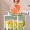 Kaltbrüh-Krug mit Zapfhahn 2,5/3,5L Große Kapazität Kunststoff-Wasserspender für Saft & Eistee Auslaufsichere Getränkekanne für Zuhause Party Outdoor