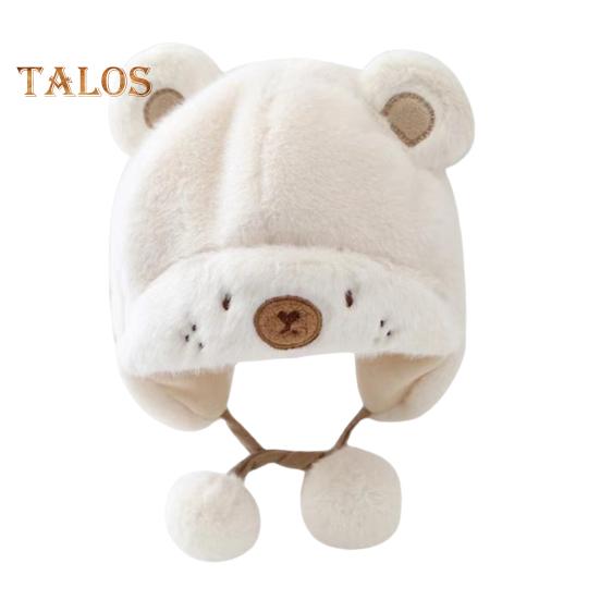 

Зимние теплые детские шапки, шапка-ушанка для малышей с мягкими подушечками, унисекс, детская снежная шапка, флисовая теплая шапка с подгибкой для новорожденных бежевый