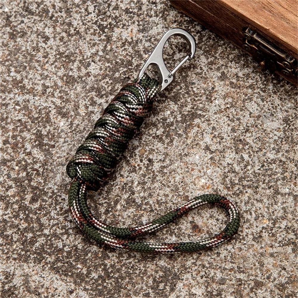 Anti-lost Chain Umbrella Rope Keyring Handmade Braided Woven Keychain  Camping Rescue