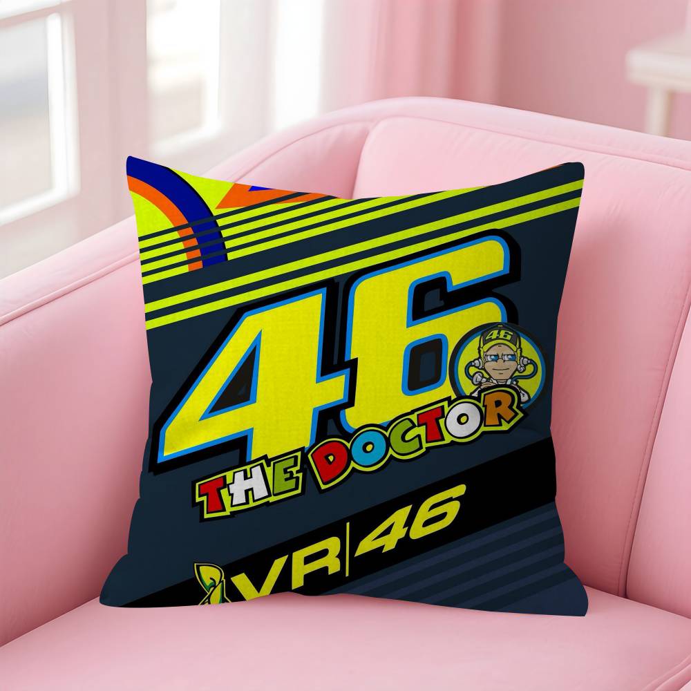 V-Valentino Moto GP R-Rossi 46 Kissenbezug Kissenbezug Polsterung Sofa Wurfkissen Heimdeko Kissenbezug