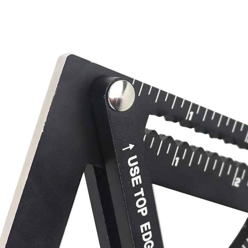 Adjustable Aluminum Alloy Right Angle Triangle Ruler for Woodworking