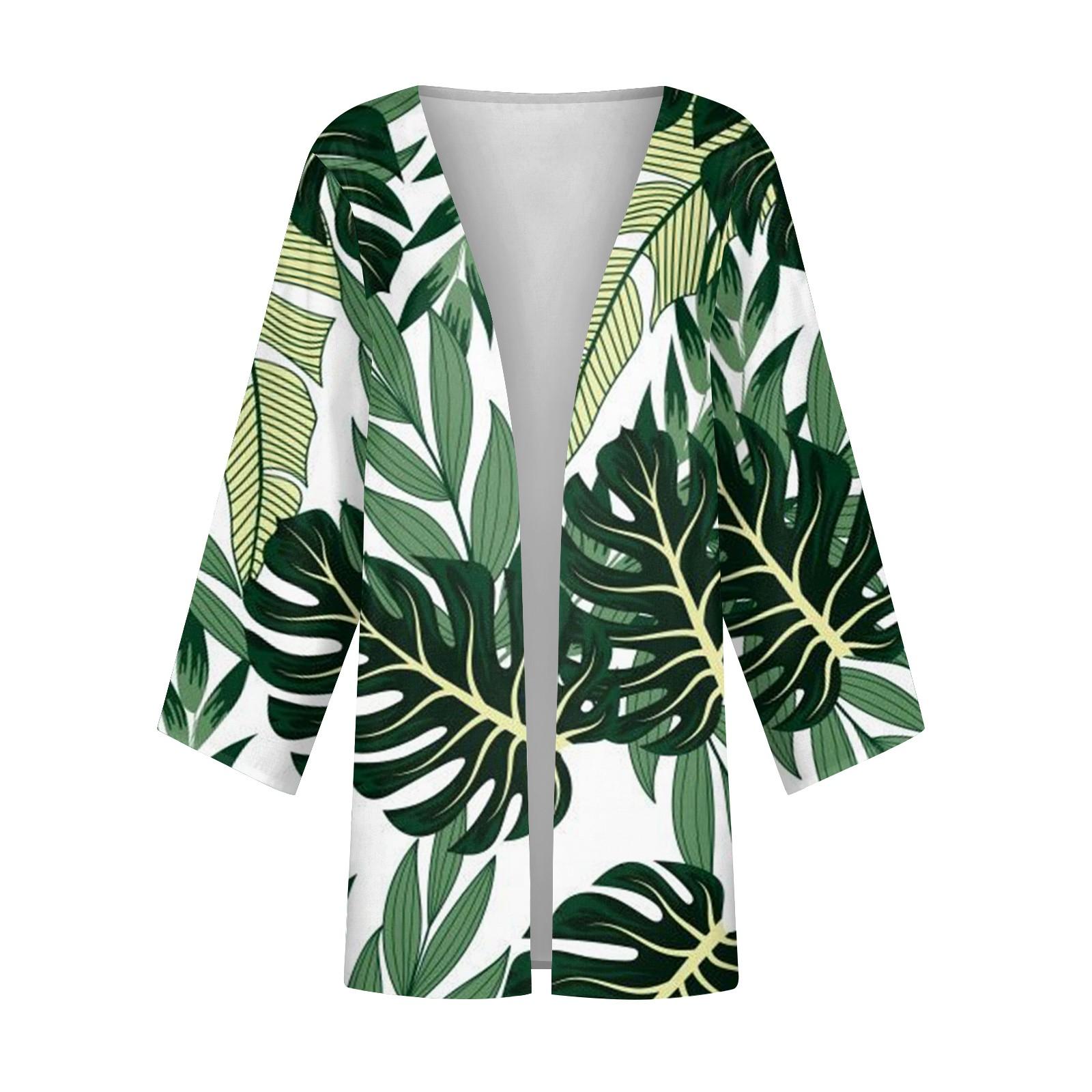 Женская повседневная модная легкая куртка средней длины с принтом — фото 4