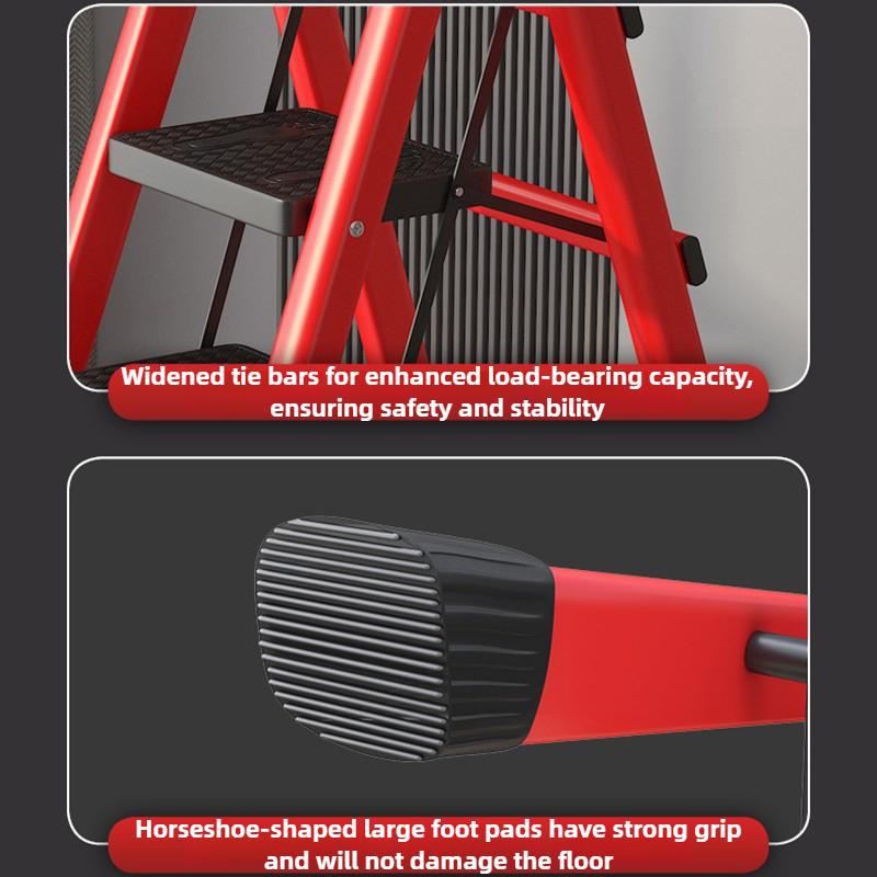 Household Folding Ladder Portable Multi-purpose Ladder 3/4/5 Steps Heavy Duty Flowers Racks Herringbone Ladders Staircase Step