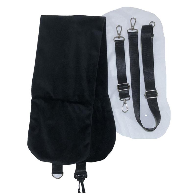 2 In 1 Travel Pillow U Shaped Neck Support and Fluffy Fillable Pillowcase Portable with Carrying Bag for Car Plane Train Camping