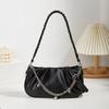 Summer New Women's Bag Niche Pleated Chain Portable Cloud Bag Simple and Versatile Single Shoulder Diagonal Cross Armpit Bag