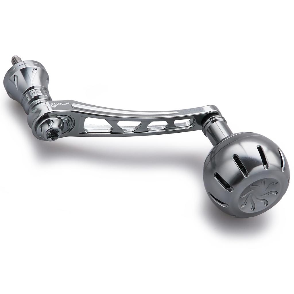 VERLÄNGERBARER 65-70mm Verstellbarer Rollengriff mit 35/38mm Knauf für Shimano und Daiwa Spinnrollen, Chrysant Serie (Rotguss) (758)