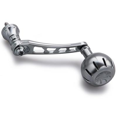 HEIGHTEN Variable Reel Handle with Knob for Daiwa and Universal Spinning Reels Chrysant Series 65-70mm 35/38mm Shimano, (Gunmetal) (758)