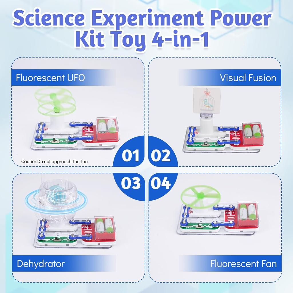 Kituri STEM Aerodinamică 4-în-1 Jucării Meșteșuguri Kituri Științifice pentru Copii Fete Băieți Activități de Inginerie în Clasă Experimente Proiecte
