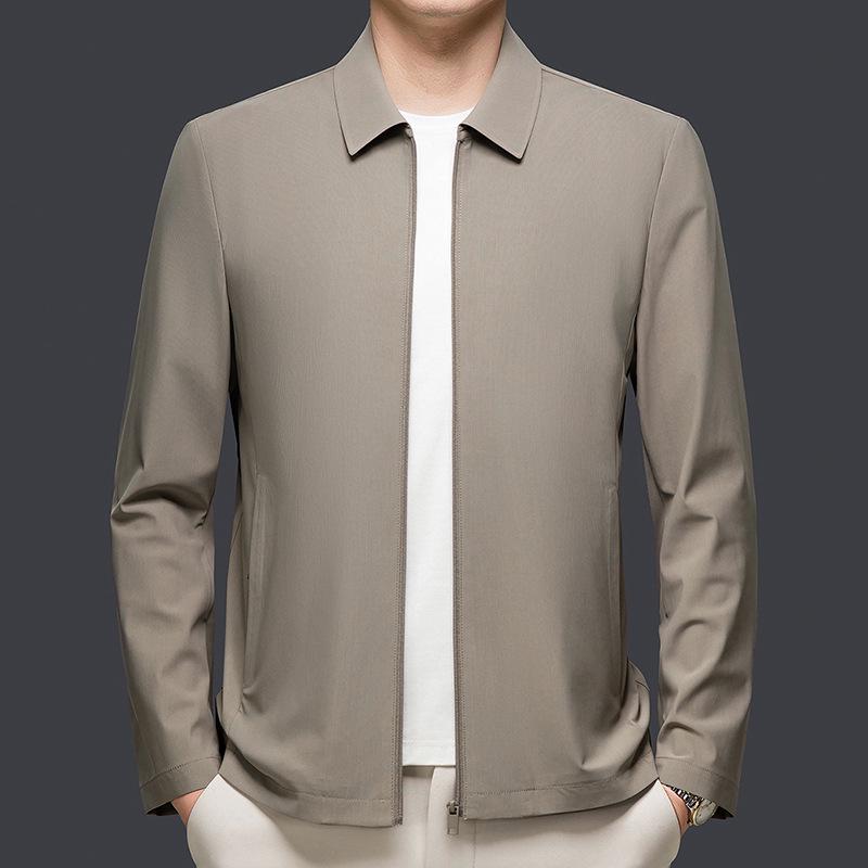 2026 Spring Men's Business Casual Lapel Jacket – Lightweight Sun Protection for Middle-Aged Men
