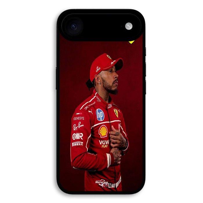 Hülle Für iPhone 17 Air Lewis Hamilton - Offizielles Ferrari-Hintergrundbild