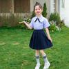 Thai Academy-Style Summer Graduation Uniform: Fashionable JK Skirt Set for Elementary Girls