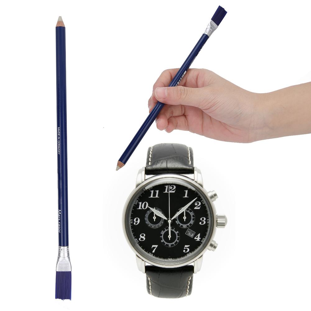 Rust Removal Watch Parts Accessory Brush Pen Watch Parts Polishing Tool (Blue)