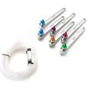 Professional Brake Bleeder Wrench Set 7 12mm 12 Point Spanner Kit With Check Valves Oil Hose For Car Motorcycle Maintenance