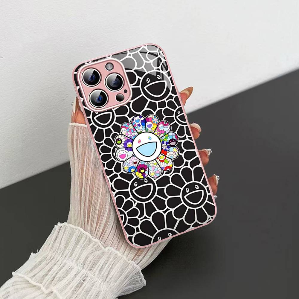 

Art Japanese M-Murakami Artisti T-Takash Tempered Glass For Iphone 14 13 12 11 Pro Mini XS MAX 14Plus X XS XR Cover iphone 14pro max