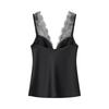 Autumn Women's Lace Texture Slim Fit Versatile Camisole Top