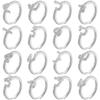 ZHUKOU gold plated zircon 16 Arabic letters silver adjustable ring : VJ632B1