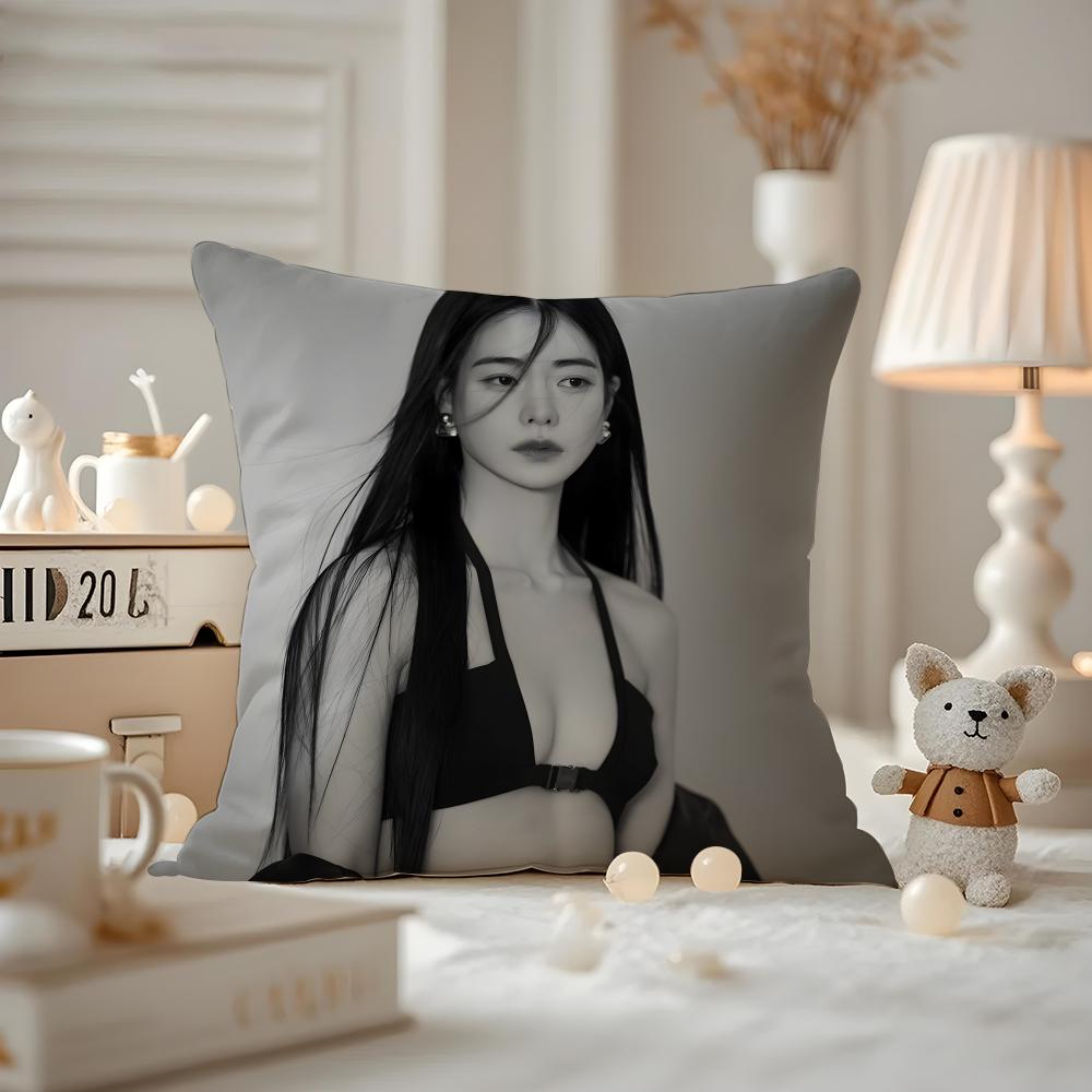 Lim Jiyeon Actress Cushion Cover Pattern Printed Pillowcase For Living Room Sofa Cushion Cover & Bedroom Decor