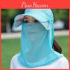 Summer Sun Hat For Women With Wide Brim And Removable Face Mask For Outdoor Activities And Sun Protection