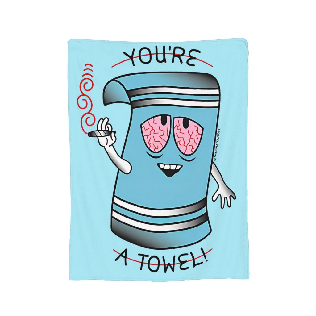 Souths Parks Towelie Blanket Plush Throw Blanket Bedroom Sofa Decoration Ultra-Soft Warm Bedspreads,