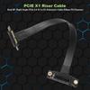 26-27 Pcie X1 Riser Cable Dual Right Angle Pcie 3.0 X1 To X1 Extension Cable 8gbps Pci 1x Riser Card 20cm JU