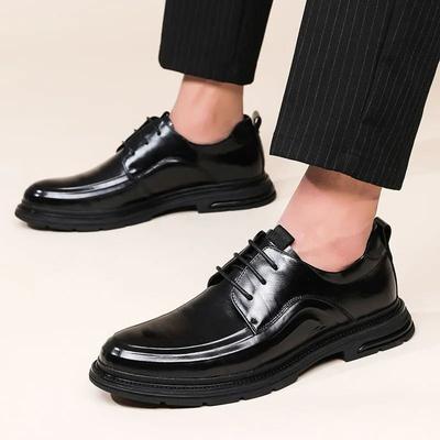 Herren Lederschuh Business Formal Kleid Britischer Stil Herrenschuhe Echtes Rindsleder Elegant Lässig Business Luxus Sozial Herrenschuh
